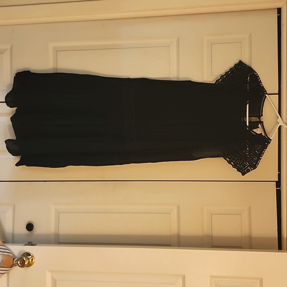 Black sheer dress